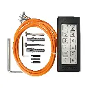 SLIMSTONE-2-9005 Weerbestendig codeklavier met 2 interne relais in RAL 9005