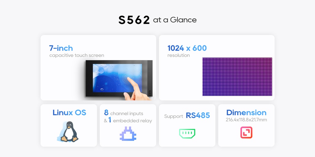 Akuvox NEW S series Wi-Fi 7inch Linux Binnenpost Monitor