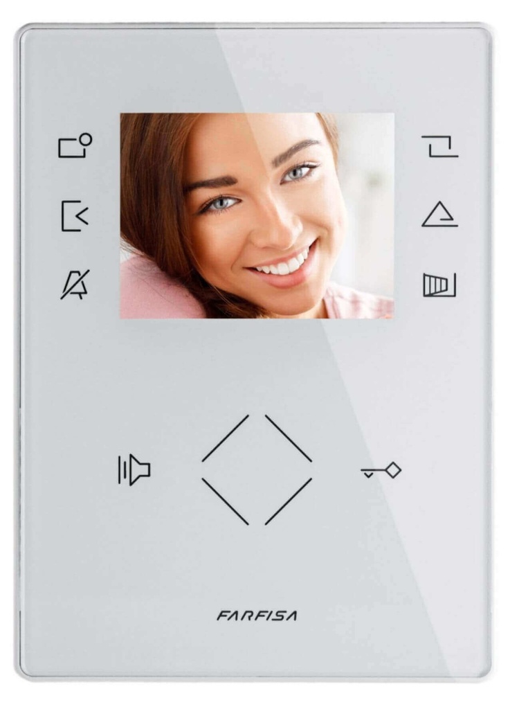 MONITEUR-BLANC-MAINS LIBRES-COULEUR-ZHERO-IP SYSTEM