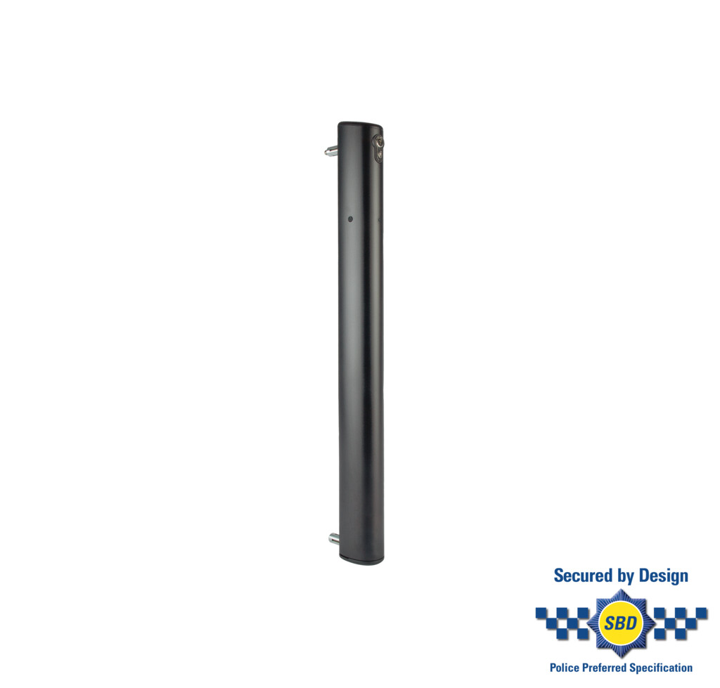 Gemotoriseerde grondgrendel met voeding - Zwart - Locinox