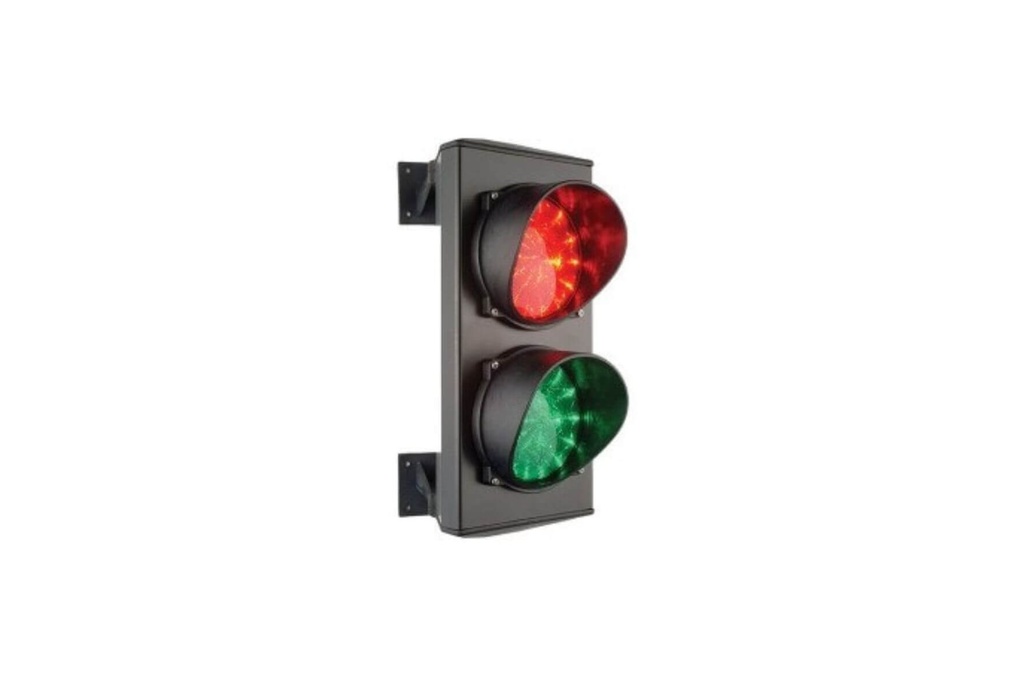 FEU ROUGE/VERT AVEC LED-Ø 124 MM-230 VAC-DC