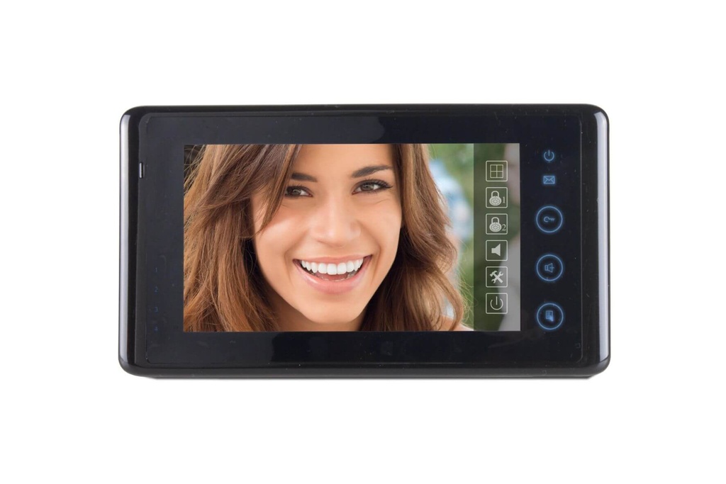 MONITOR-ZWART-HANDENVRIJ-KLEUR-3 KN-TOUCH-SEE EASY-2 DRAADS I Farfisa