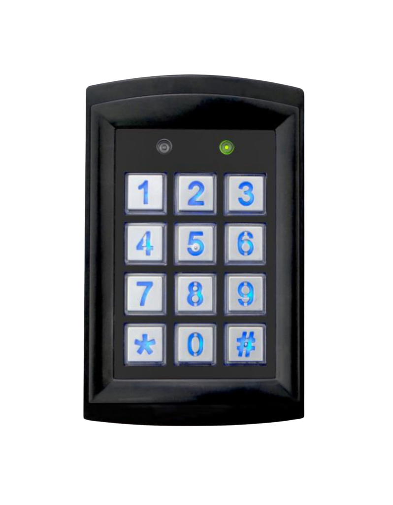 Cube Reader Codeklavier met kaartlezer I 2 Relais I 1000 Codes I Zwart