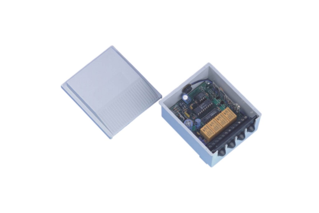 ONTVANGER IN BEHUIZING 40 MHz-2 KANALEN-200 CODES