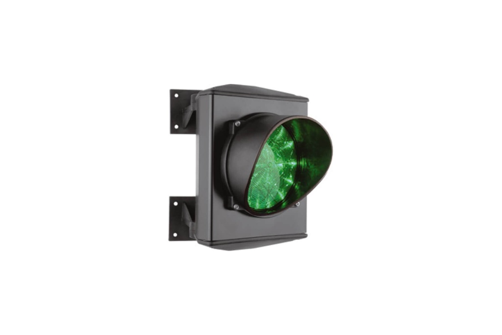 FEU VERT AVEC LED-Ø 125 MM-ANGLE RÉGLABLE 180°-24V