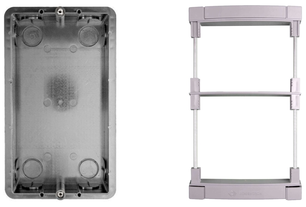 BOITIER D'ENCASTREMENT AVEC CADRE DE FIXATION POUR 2 M-MODY