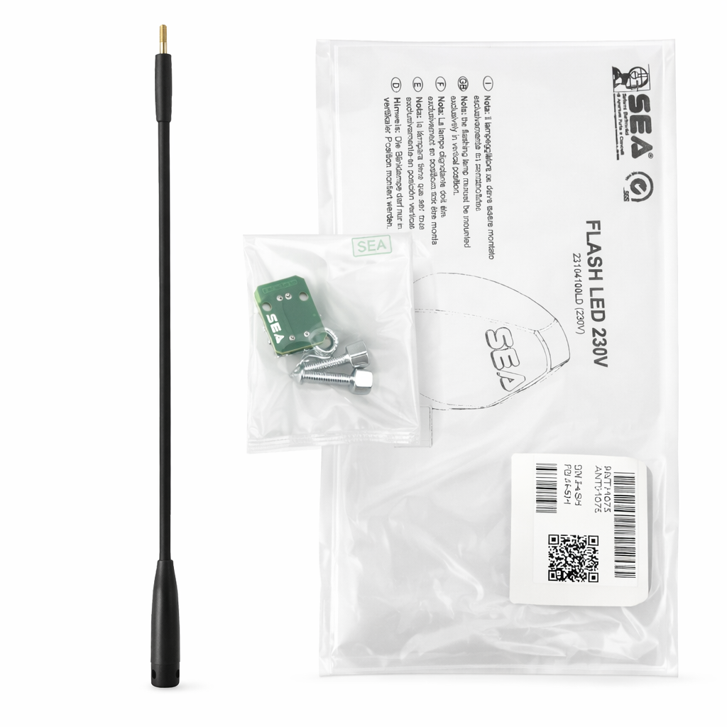 KIT Antenne 433 MHZ voor knipperlicht SEA Flash 24V