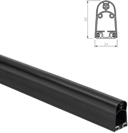 Mayser SP 57-2 TPE | Veiligheidsschakellijst, rubberprofiel TPE