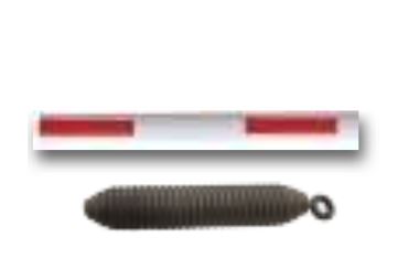 KIT LIGHT S2 ronde arm 2,5m + 5,5mm en veer voor Rapid 