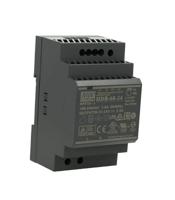 Voeding Voor 2-Draads IP Intercom I 24V HDR-60-24