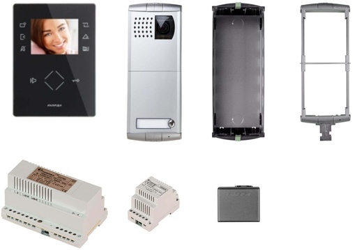 [KIT1262PLB] KIT VIDEO-ZWART-HANDENVRIJ-KLEUR-ZHERO-PROFILO-DUO I Farfisa 