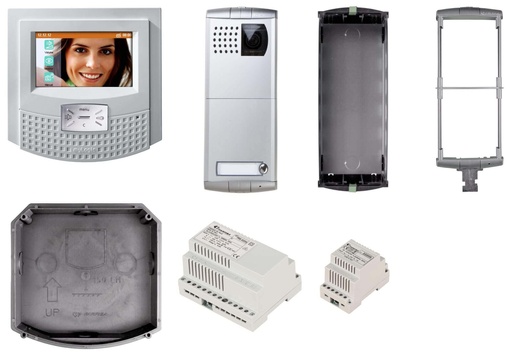 [KIT2062PLC] KIT VIDEO-BLANC-MAINS LIBRES-COULEUR-TOUCH-MYLOGIC-PROFILO-D