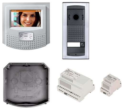 [KIT2062AGC] KIT VIDEO-BLANC-MAINS LIBRES-COULEUR-TOUCH-MYLOGIC-AGORÀ-DUO