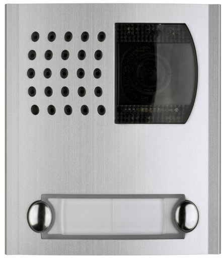 [PL422P] FRONTPLAAT ZW/W CAMERA-VERSTERKER-2 X 1 KN-PROFILO-CONV. ELO I Farfisa 