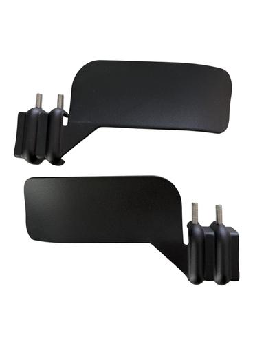 [33500413/B] Kit eindplaten rechts-links mechanisch Lepus-Saturn zwart