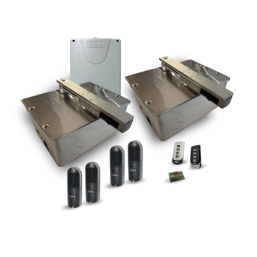 [KCOMPACT800/DSN] KIT Compact 800 AC - 140° - Met inox ondergrondse kasten en Gate 2DG Inverter sturing 