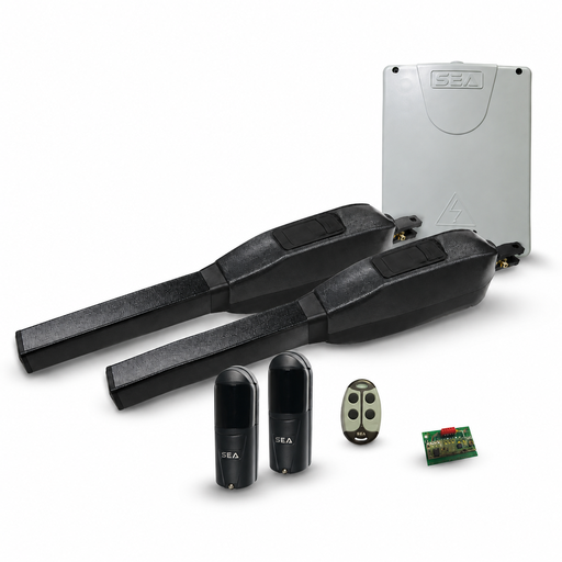 [K/FOIL400] KIT Foil S 230V slag 400 mm met Gate 2DG sturing I RT Absolute Encoder  - Zwart  